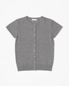 Gray Pauline Short Sleeved Cardigan