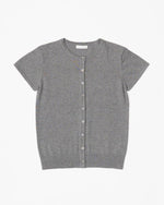 Gray Pauline Short Sleeved Cardigan
