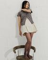 Gray Pauline Short Sleeved Cardigan