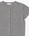 Gray Pauline Short Sleeved Cardigan