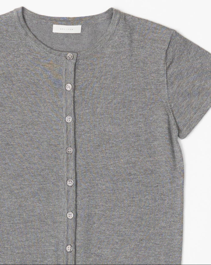 Gray Pauline Short Sleeved Cardigan
