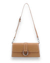 Tan Georgie East West Buckle Crossbody Bag