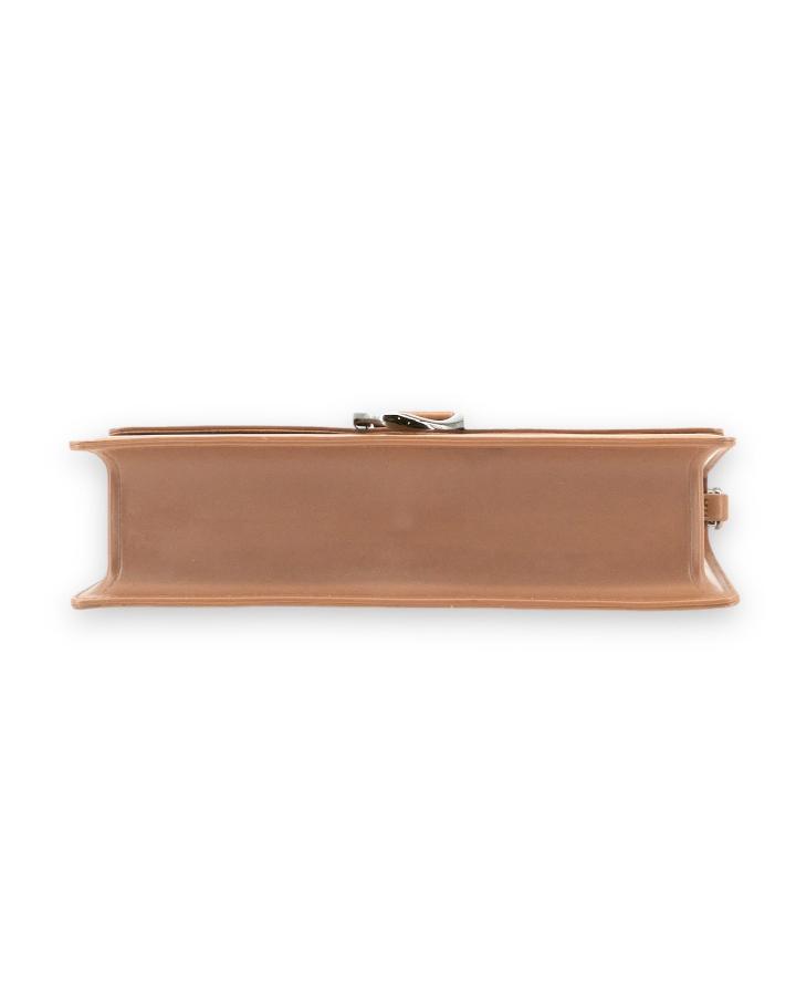 Tan Georgie East West Buckle Crossbody Bag