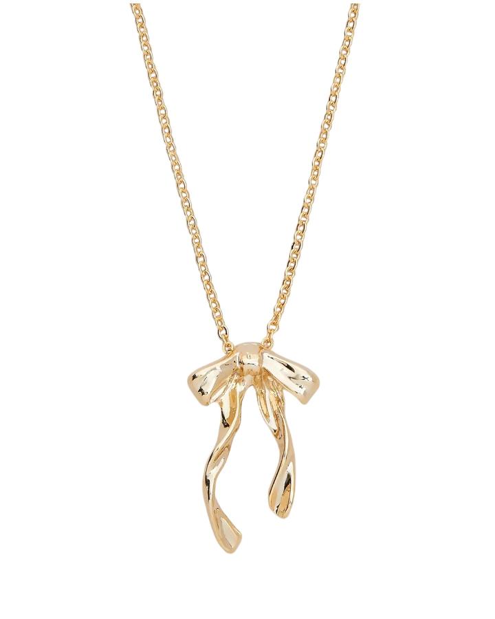 Ribbon Bow Pendant Necklace