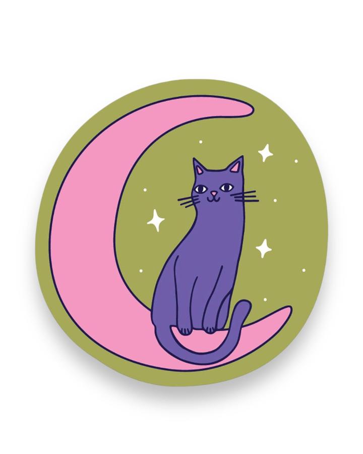 Moon Kitty Sticker