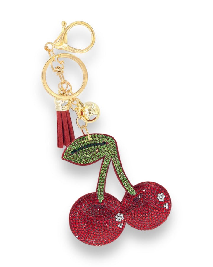 Sparkle Cherry Keychain