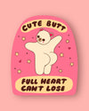 Cute Butt, Full Heart Sticker