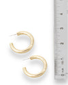 Gold Dipped Large Tube Hoop Earrings