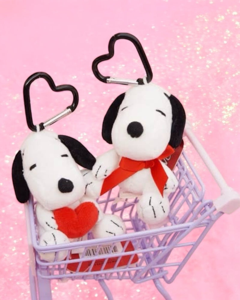 Snoopy Heart Key Ring Charm