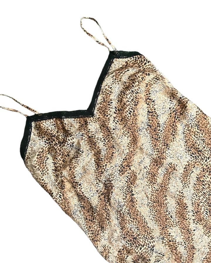 Vintage Leopard Slip Dress