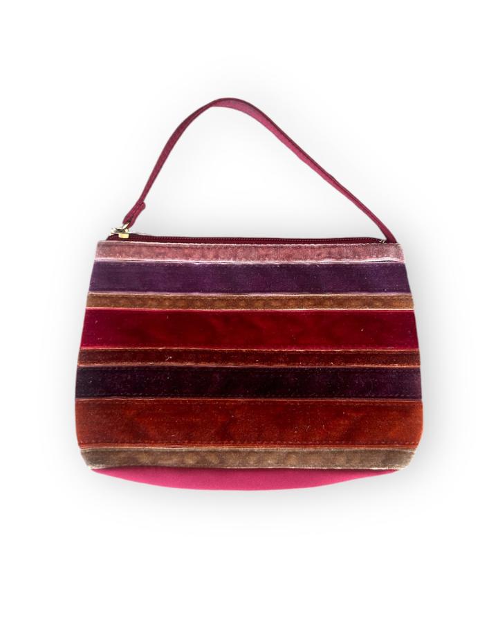 Vintage Striped Maroon Mini Bag