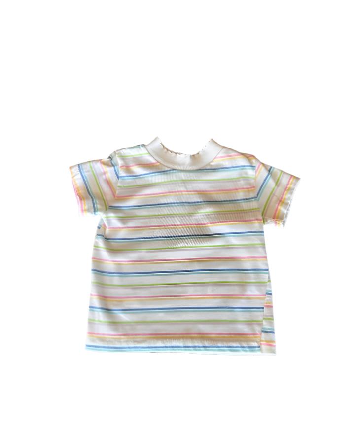 Vintage Pastel Striped Tee