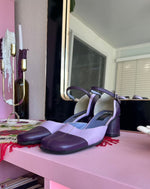 Two-Tone Purple Heels