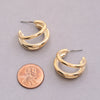 Triple Hoop Gold Dipped Earring