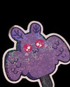 Mothman Cryptid Holographic Ice Cream Sticker