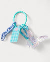 Turquoise Butterfly Chain Link Bag Charm