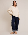 Roll-Up Barrel Denim Pants