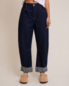 Roll-Up Barrel Denim Pants