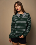 Forest Heather Rugby Sweater