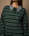 Forest Heather Rugby Sweater