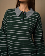 Forest Heather Rugby Sweater