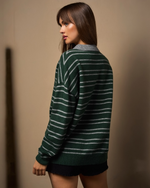 Forest Heather Rugby Sweater
