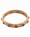 Metal Bar Stone Studded Stretch Bracelet