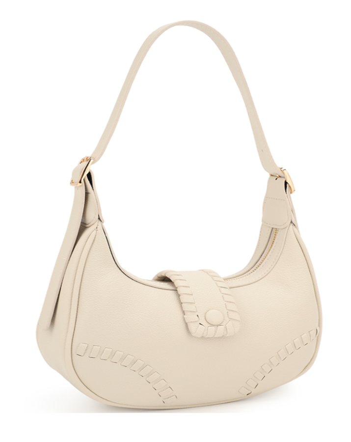 Ivory Stitch Shoulder Bag