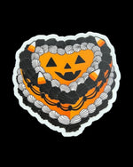 Halloween Vintage Heart Cake Aesthetic Sticker