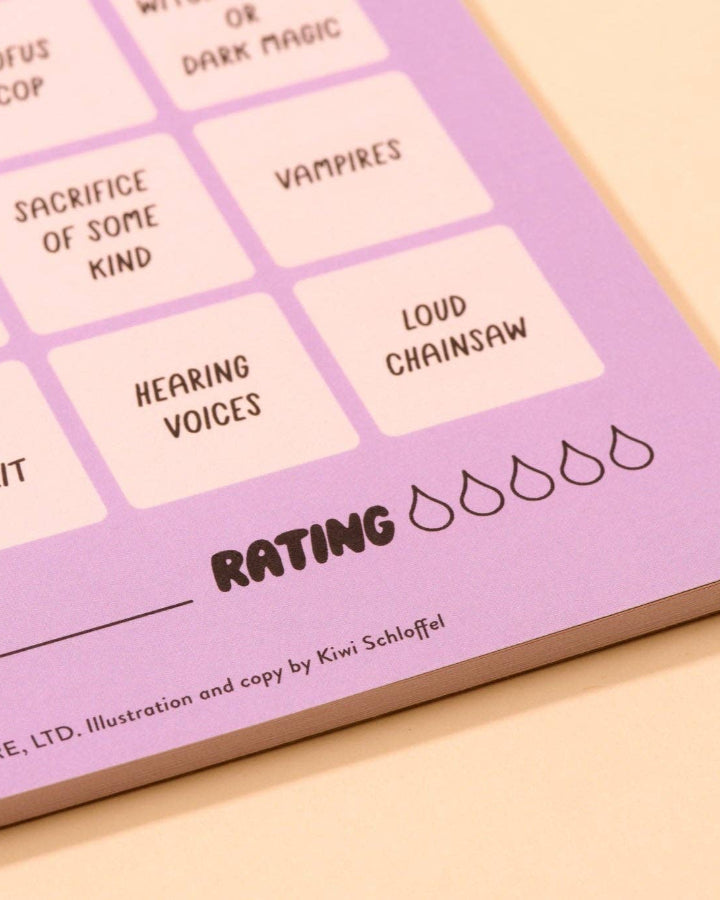 Scary Movie Night Bingo