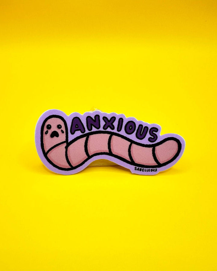 Anxious Worm Sticker