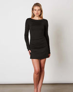 Black Melissa Long Sleeve Mini Dress