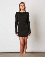 Black Melissa Long Sleeve Mini Dress