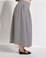 Black Check Drop Waist Skirt