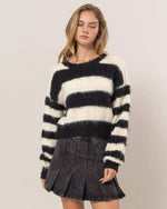 Black Striped Malin Sweater