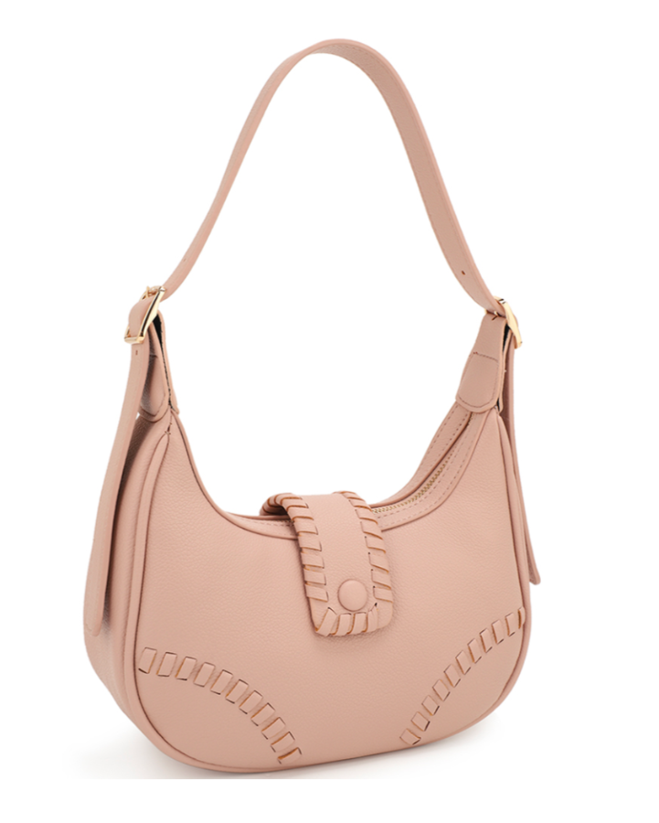 Blush Stitch Shoulder Bag