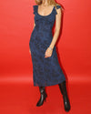 Navy Floral Maxi Dress