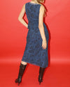 Navy Floral Slip Skirt