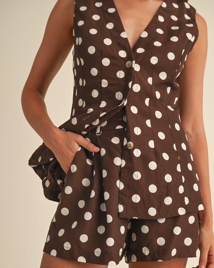 Vivian Polka Dot Vest