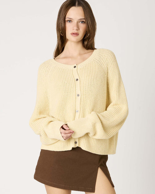 Butter Yellow Cardigan