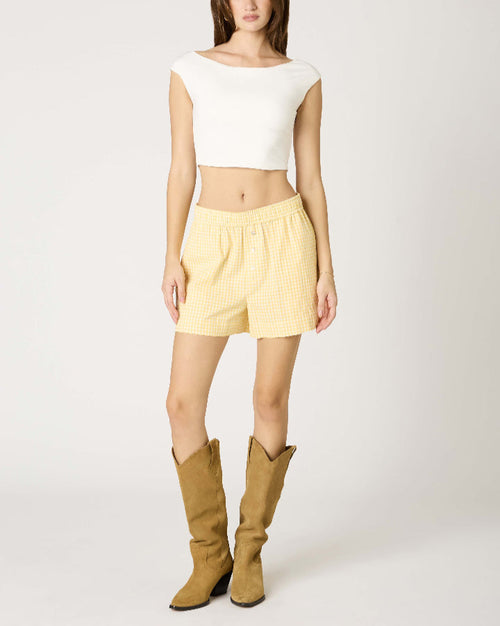 Butter Gingham Shorts
