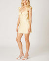 Butter Satin Flutter Sleeve Dress