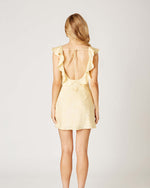 Butter Satin Flutter Sleeve Dress