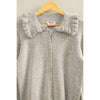 Ruffle Collar Cardigan Sweater