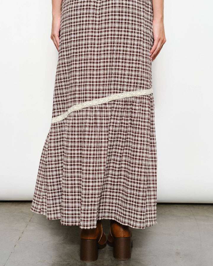 Ellis Plaid Maxi Skirt