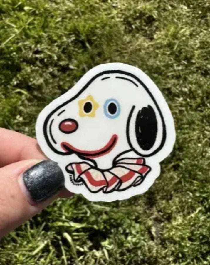 Clown Snoopy Sticker