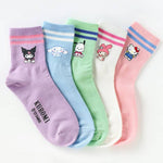 Sanrio Cotton Ankle Socks: Kuromi