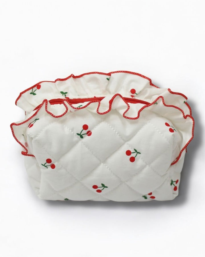 Cherry Ruffle Pouch