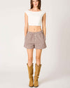 Chocolate Gingham Shorts