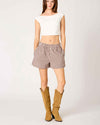 Chocolate Gingham Shorts